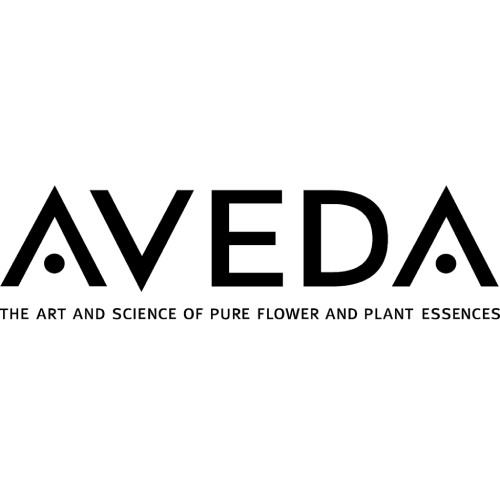 A black and white logo of aveda.