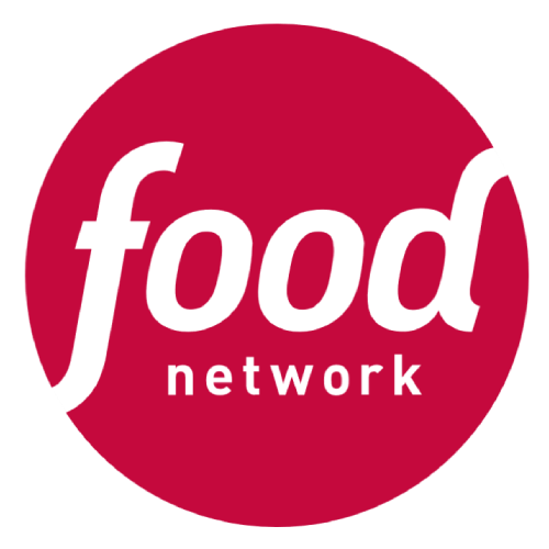 A red circle with the word food network written in it.